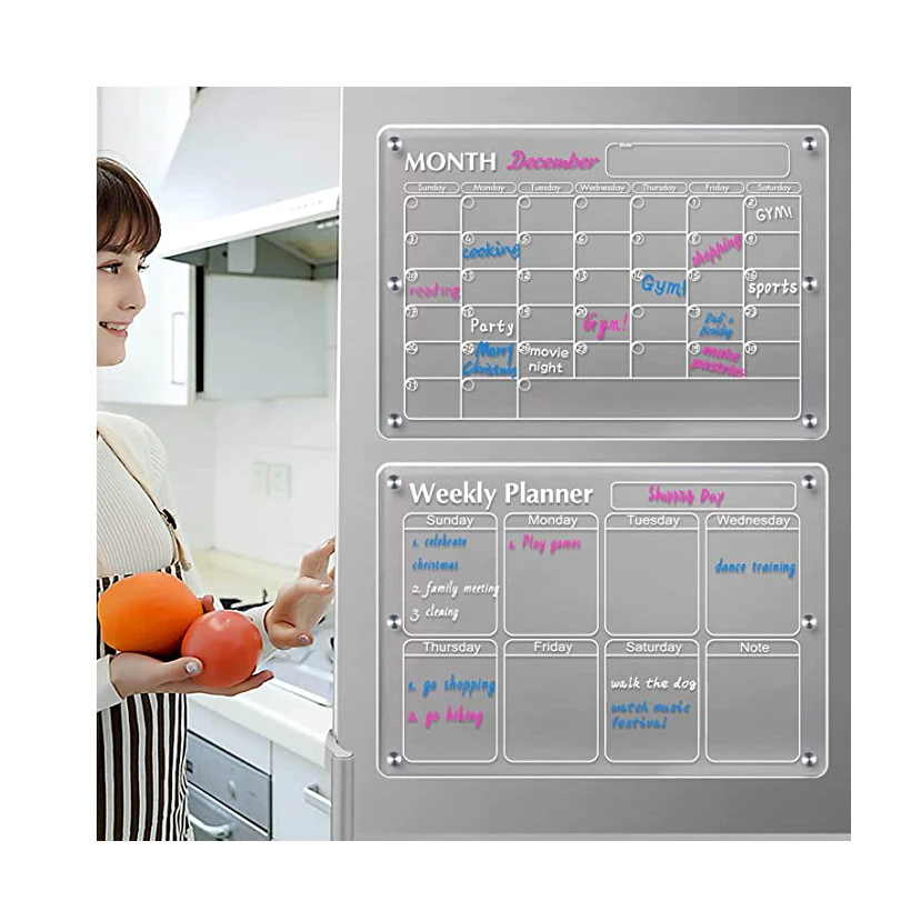 High Quality Memo Tablet Magnetic Whiteboard Acrylic Dry Erase Board For Fridge