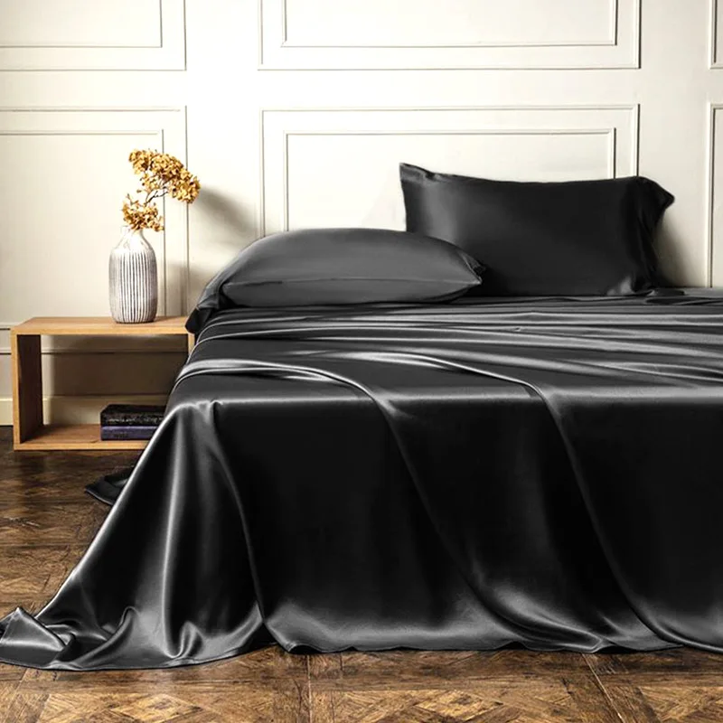 mulberry silk 100% silk bedding sets 25 mm high quality super soft luxury 4 pieces including 1 duvet cover 1 flat sheet 4 pillow