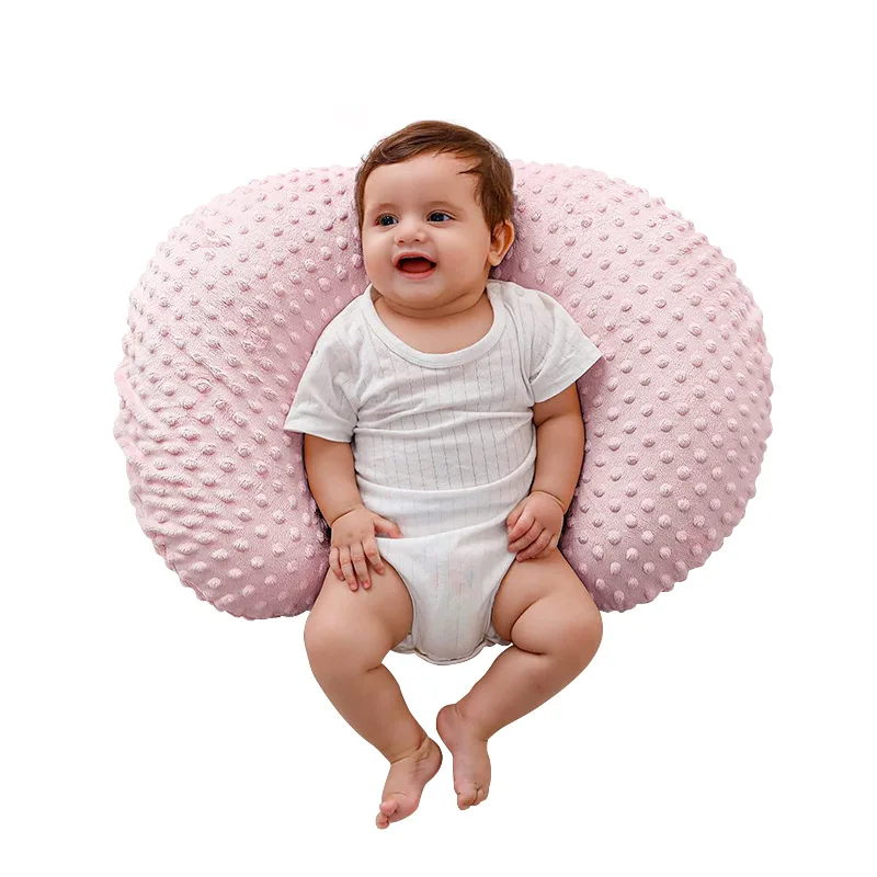 Super Soft Minky Dot U Shape Baby Multifunctional Nursing Breastfeeding Pillow