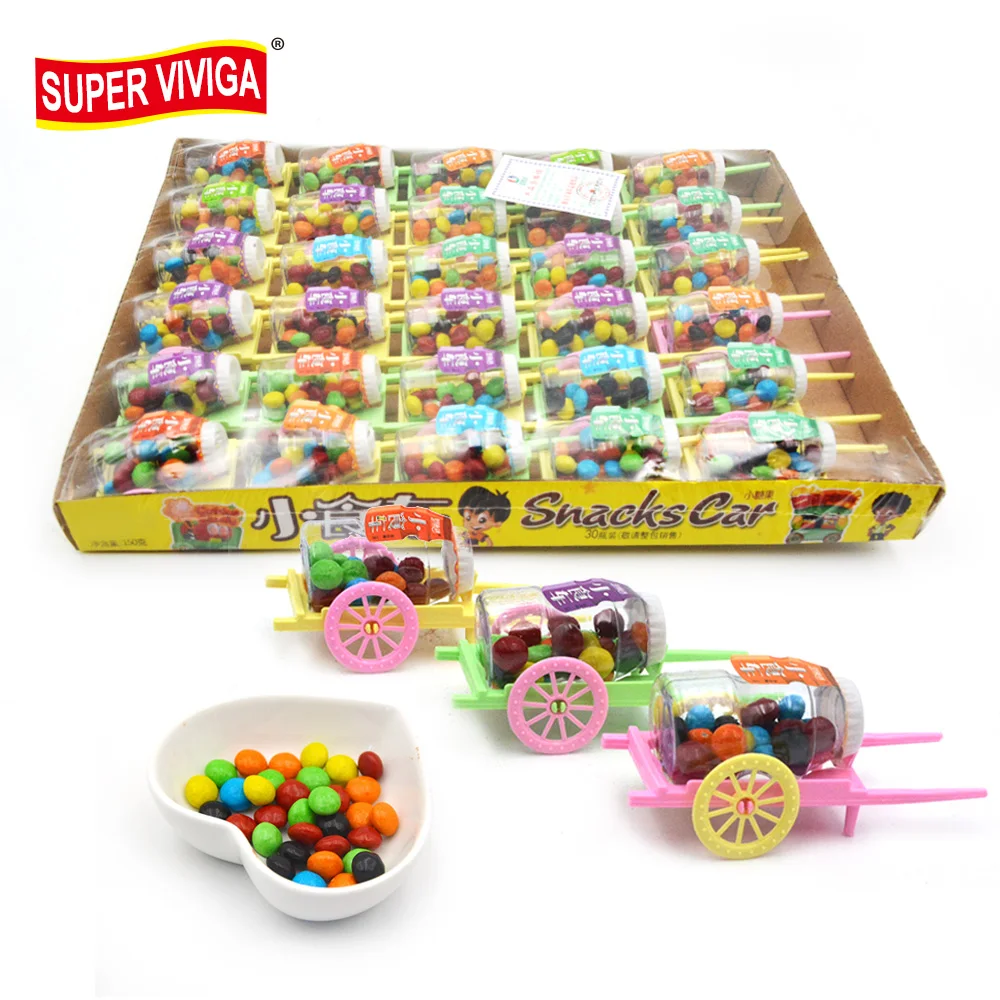 Funny Snacks Car And The Chocolate Bean In Candy Cart Toy