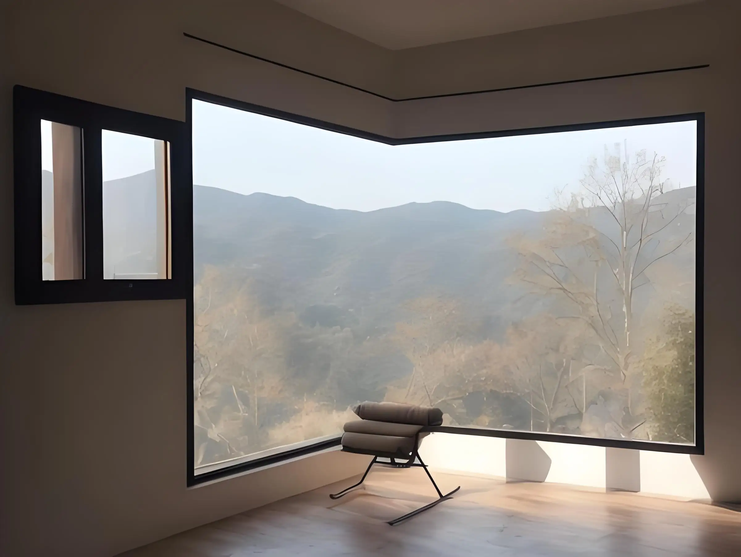 New Product Ideas Tempered Low-e Glass to Glass Aluminum Extruded Profile Frame Fixed Picture Corner Windows