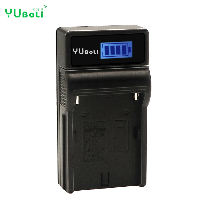 Yuboli Цифровое зарядное устройство для Sony NP-F550 NP-F570 NP-F750 NP-F770 NP-F960 NP-F970 FM50 FM500H QM71 батарея
