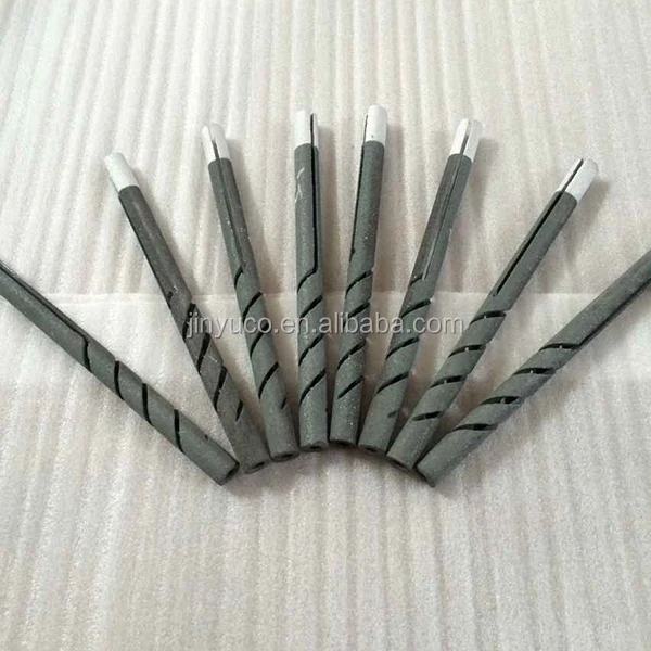 long life 1600 double spiral type sic heating elements With High Temperature