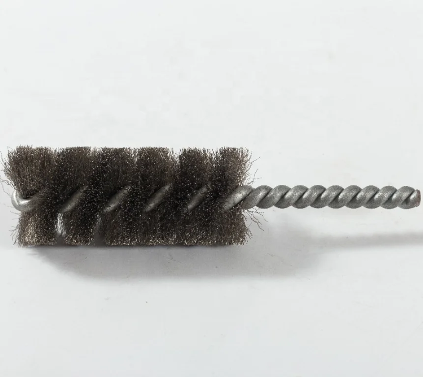 FMT Double Spiral Tube Brush For Deburring of Metal Holes