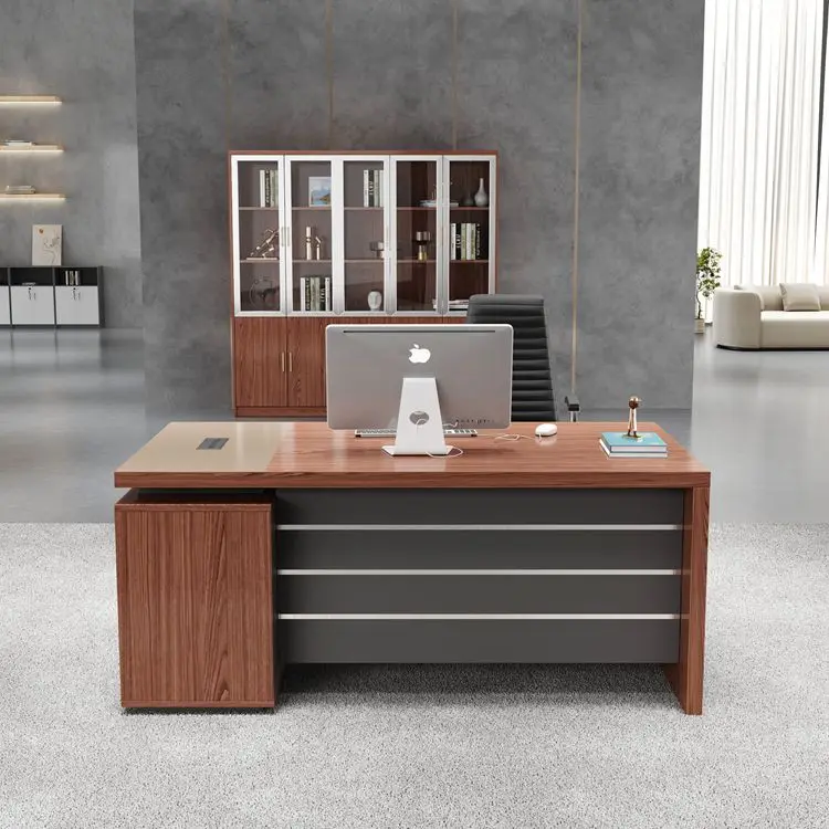 Office Furniture Modern Luxury L Shaped Ceo Manager Executive Desk Wooden Office Table