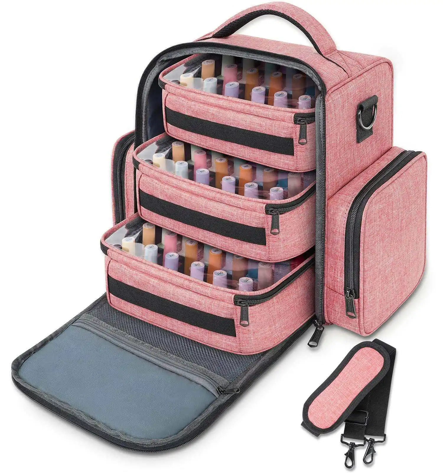 Travel Nail Polish Organizer Custom professional Manicure Tool Bag Backpack Nail Polish Bag Tools Storage Bag