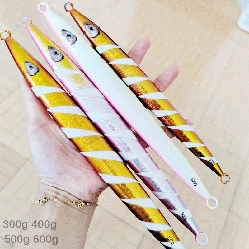 300g 400g 500g 600g  assist hook peche fishing metal jiging head with spinner blade fast slow fall pitch jigs fish lure bait