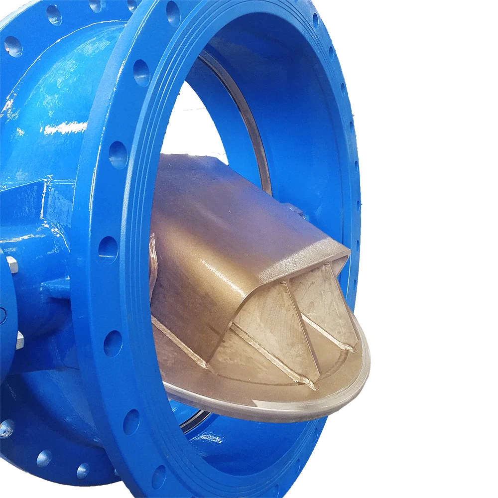 Large diameter double eccentric butterfly valve stainless steel disc butterfly valve