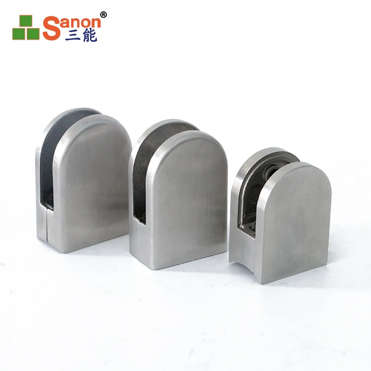 Balustrades stainless steel 304 glass standoff pool fence spigot clamps for handrail railing