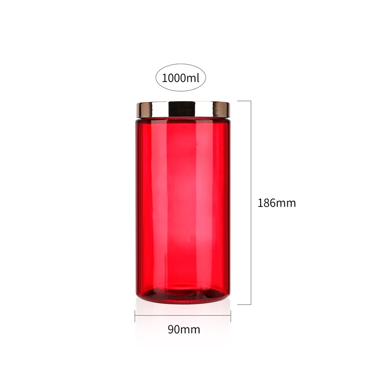 Wholesale Airtight Smell Proof Gradient Food Storage Glass Bottle Container Cookie Tea Honey Storage 8oz Glass Jar