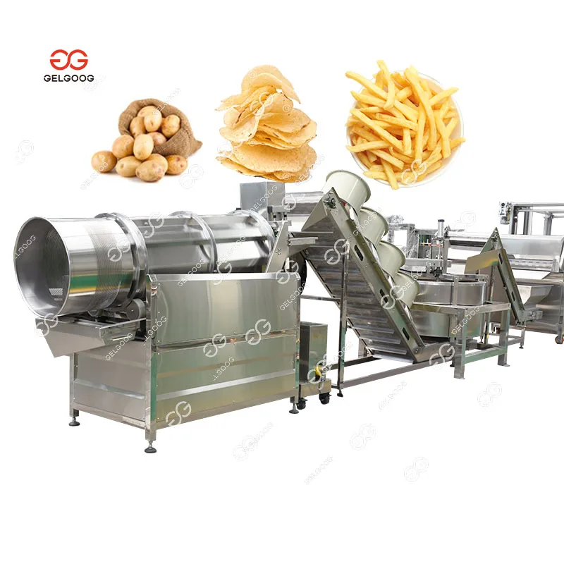 Machine Chips Potatoes Gas Equipment For French Fries Processor Equipment Professional French Fries Maker