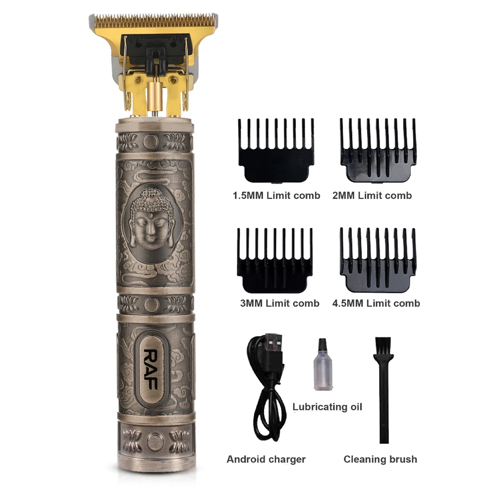 Men Professional Hair Trimmer Set Rechargeable Razor Shaver Cordless Beard Trimmer Haircutting