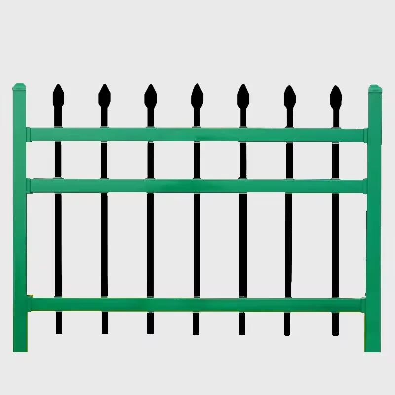 Factory wholesale price black /blue/white mental fence wrought iron fence ornamental wrought iron gate and fence