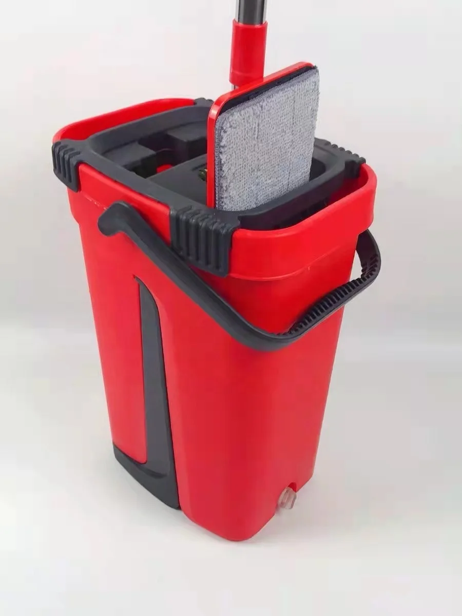 Factory Manufacture Hot Selling New Design Squeeze With Wringer Bucket And Flat Mop
