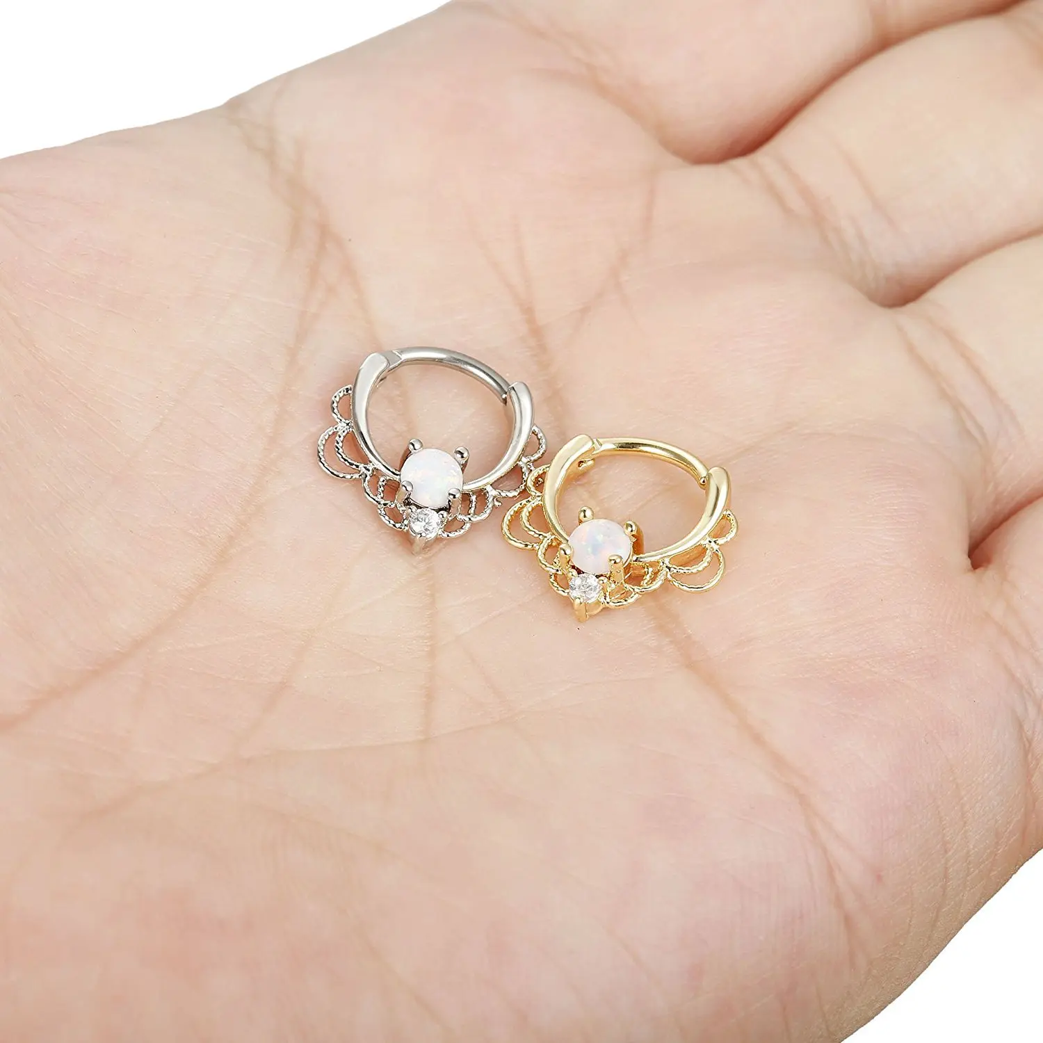 Zesen stainless steel nose environmental color electroplated nose stud Korean version simple earrings piercing jewelry