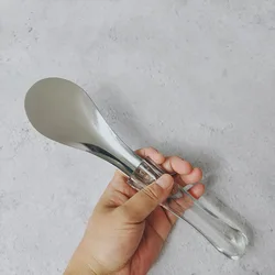 Пищевой ложка для мороженого из нержавеющей стали Роза ручной работы лед втиснуть шпатель