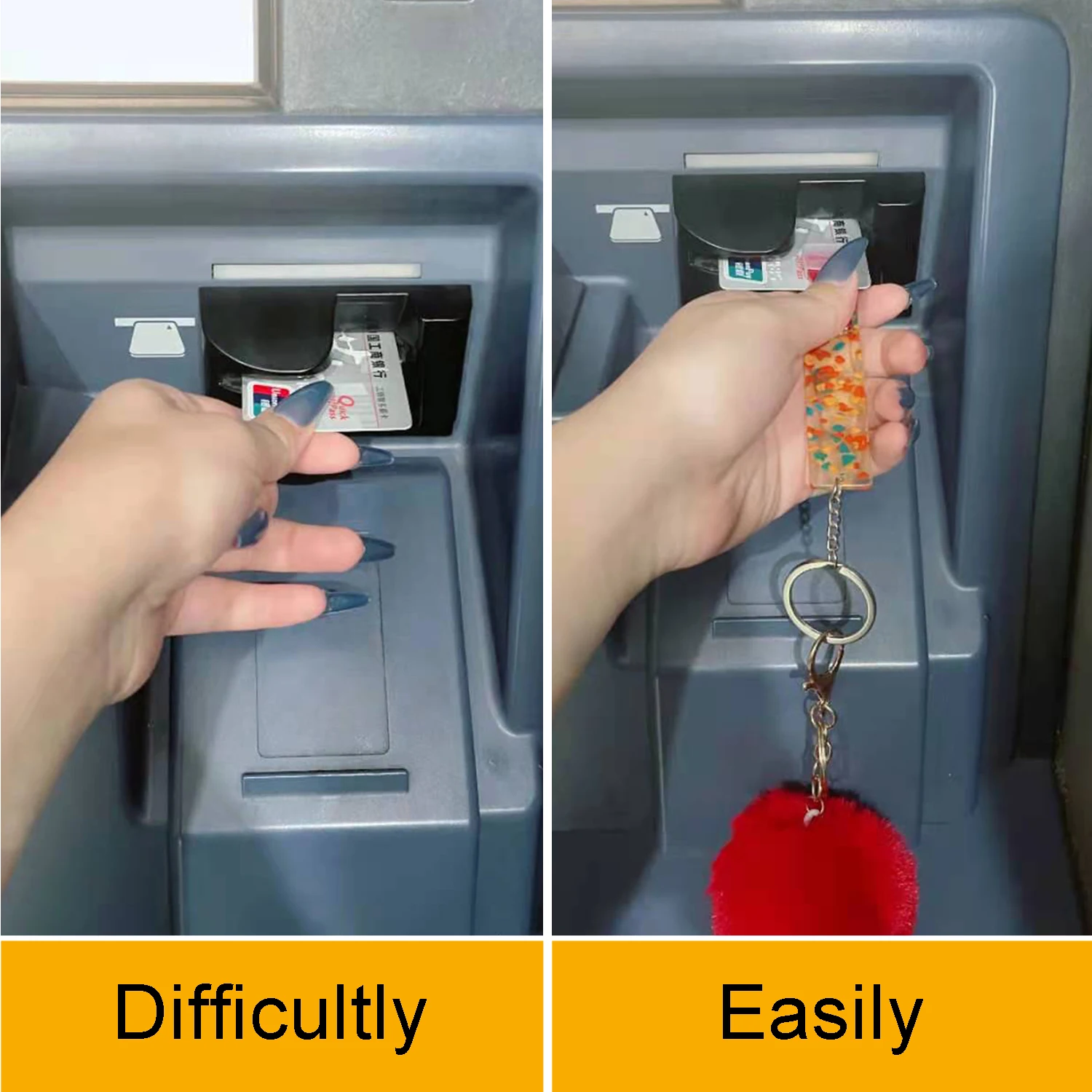 2021 пластиковые зажимы для карт Disgen Mini Atm дебетовая Кредитная карта граббер с кавычками длинных ногтей на