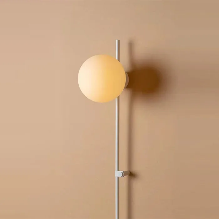 Modern Nordic Home Decor Interior Lighting Round Frosted Glass Wall Lamp for home hotel