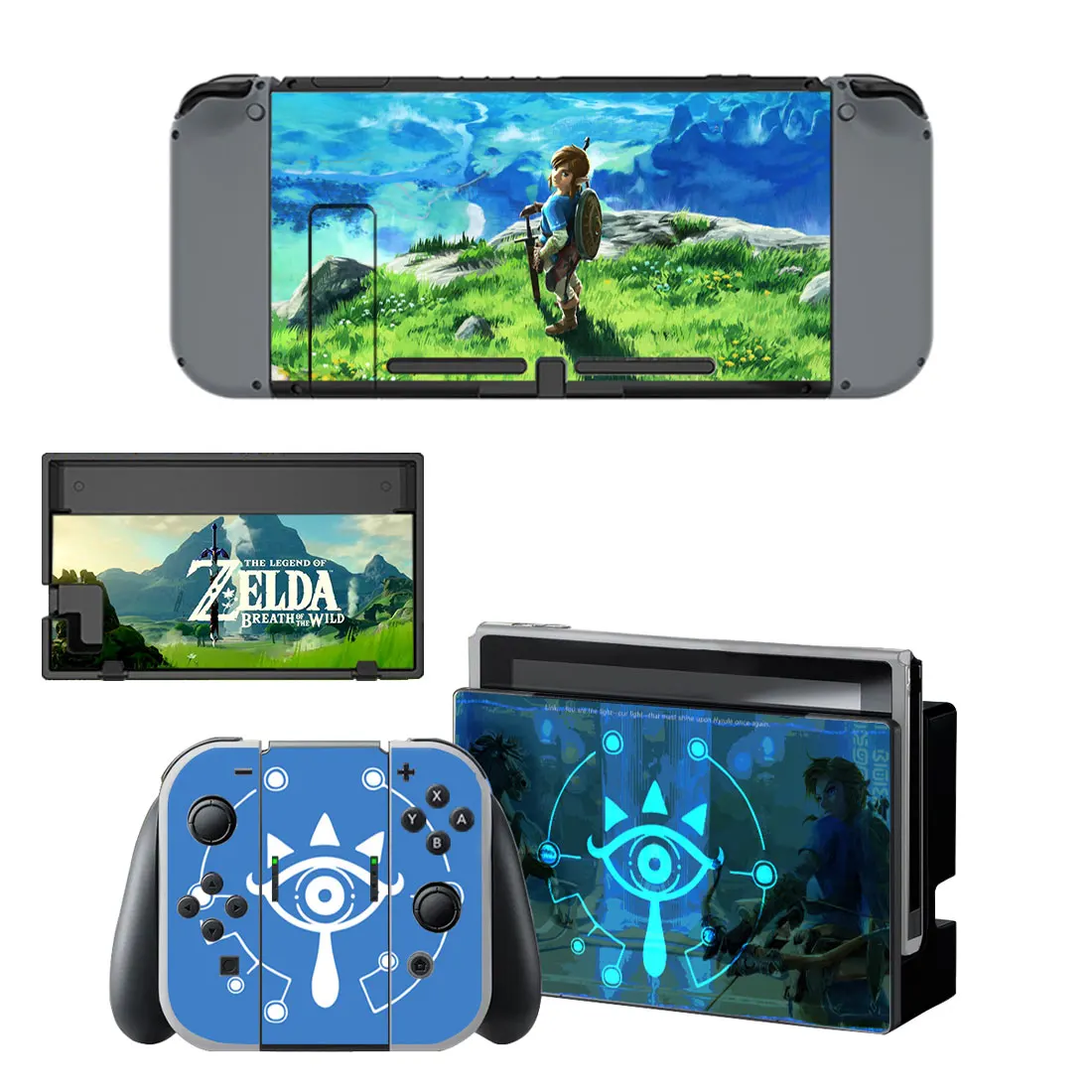 The Legend of Zelda Breath of the Wild Hyrule Warriors Age Of Calamity Skin Stickers For Nintendo Switch