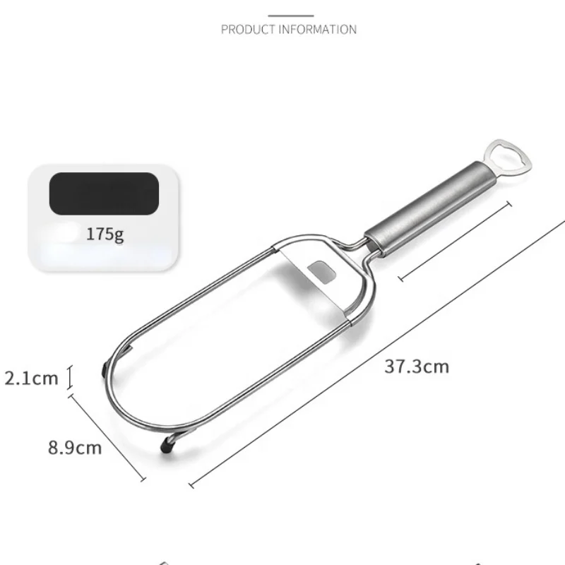 Stainless steel 5 in 1 set vegetable cutter beer opener potato shredder cucumber peeler slicer garlic grater kitchen chopper