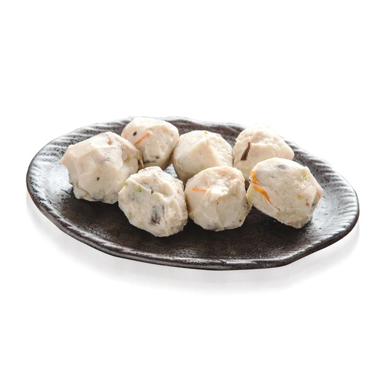 
High quality food supplier hand made frozen juicy shiitake sailfish fish ball for hotpot and soup 