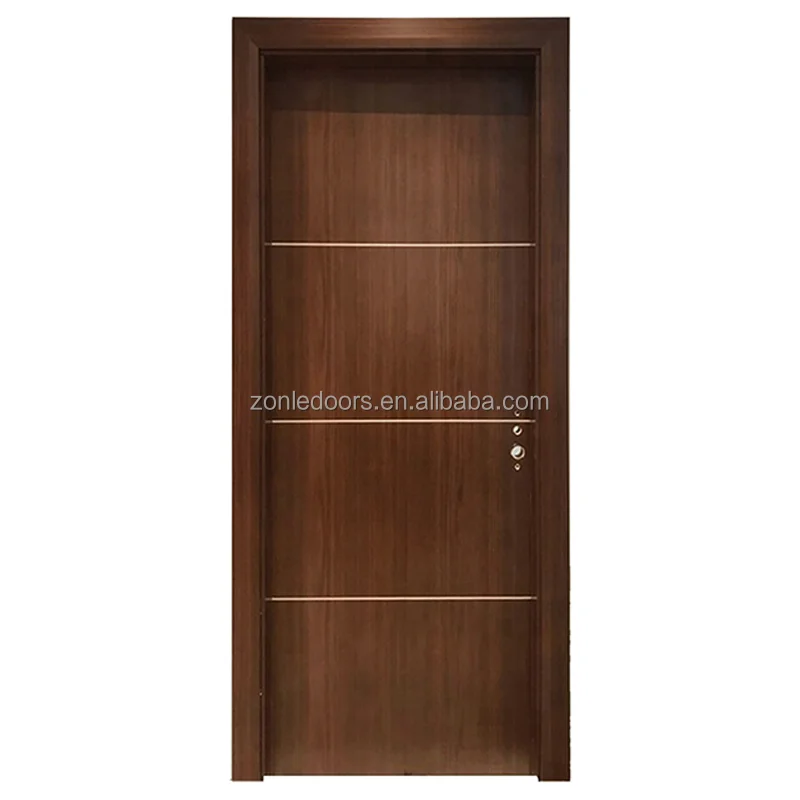 House Door Solid Wood Latest Design Wooden High Quality Custom for Apartment