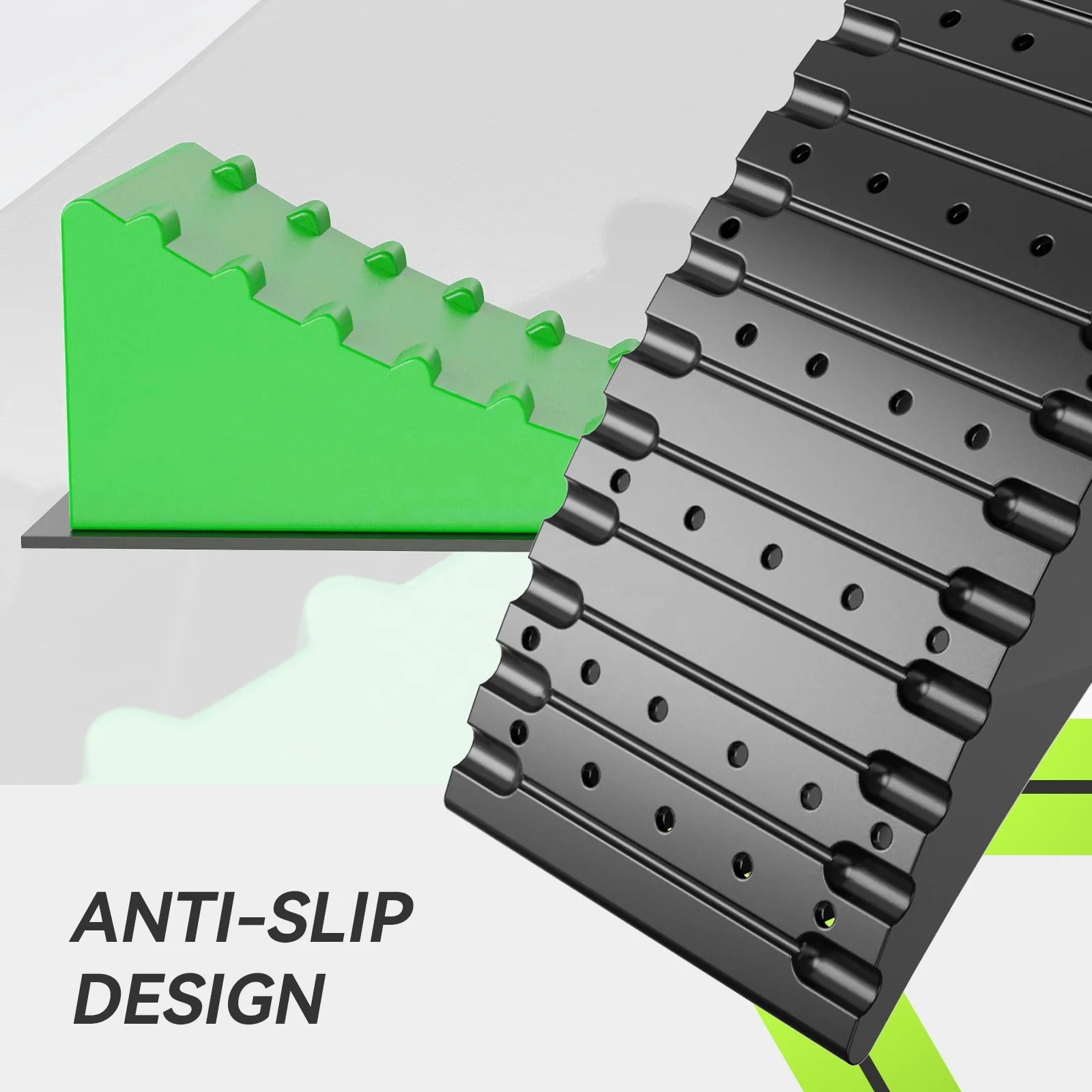 Camper Leveler 2 Packs, New Version RV Leveling Blocks Ramps Kit for Travel Trailer, Up to 35,000 lbs, Non-Slip Design