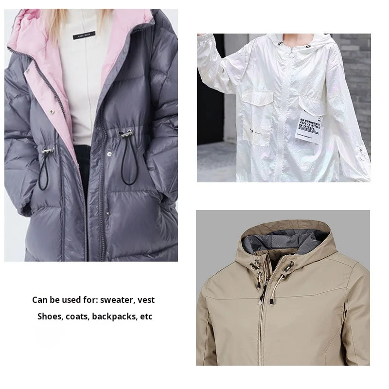 Hot Sale Custom Black Garment Accessories Spring Ending Toggle Lock Clip Sportswear Plastic Cord Toggle Stopper For Rope