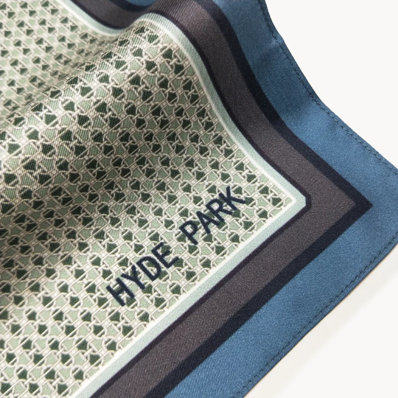 
custom print silk pocket square for designers 
