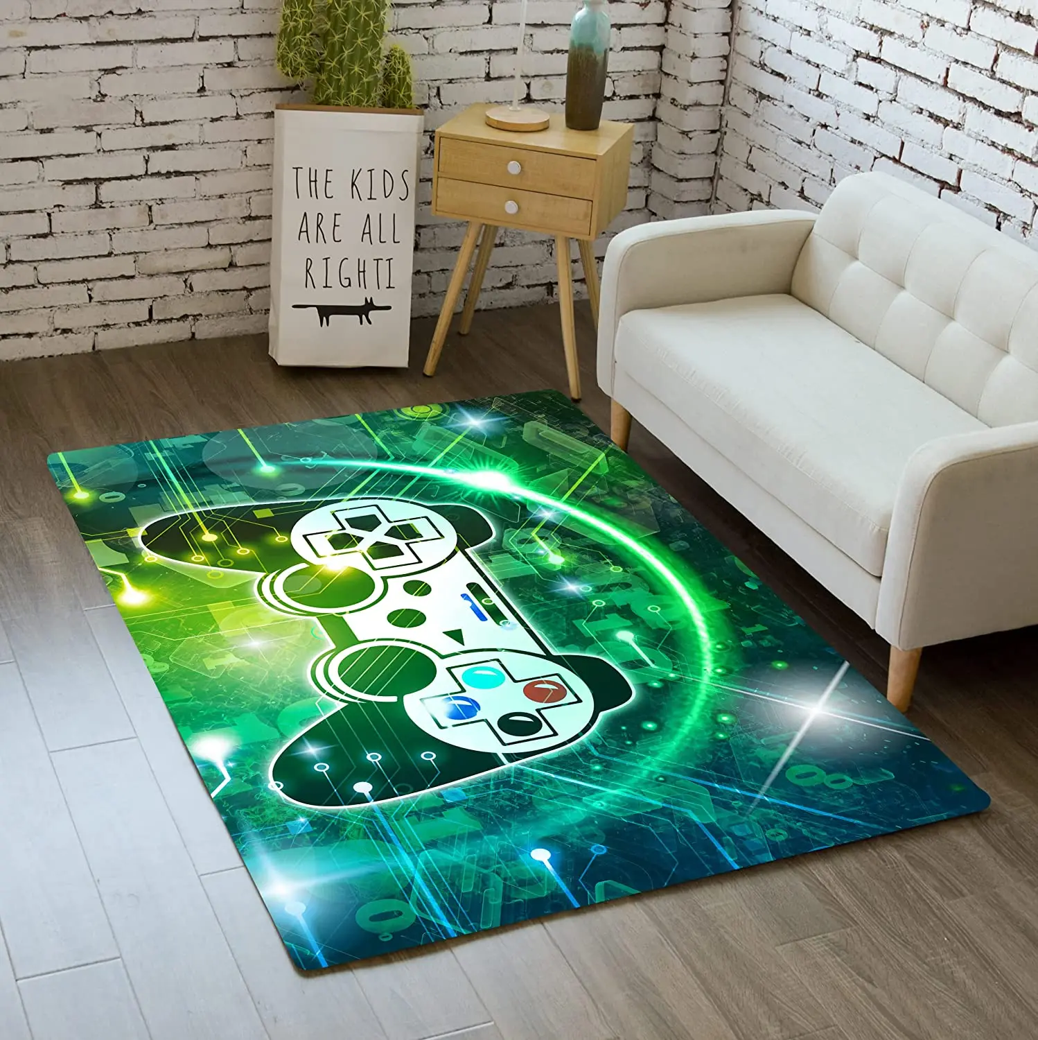 120x80cm Customized Game Theme Game Pad PSP Print Area Rug Non Slip Floor Mat Absorbent Carpet