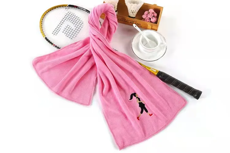 China Manufacture Custom Logo quickly dry microfiber soft embroidery cooling towel sport gym sweat towels