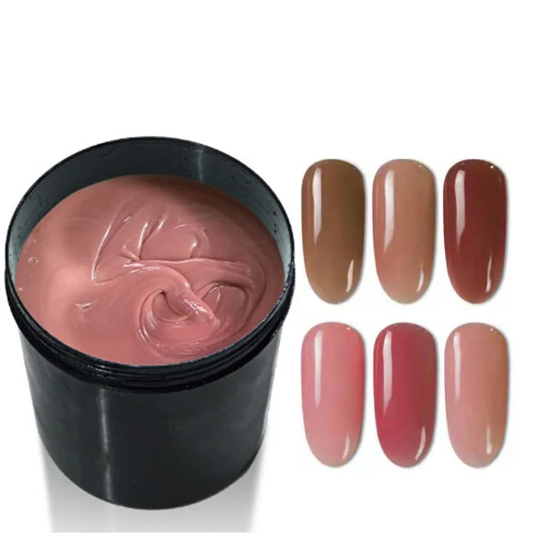 
Free sample uv 1 kg sets crystal clear nail 1kg private label builder gel 
