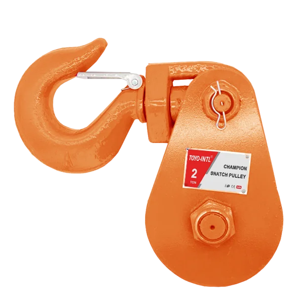 TOYO-INTL high quality SBH Type 2T 4T 8T 15T Heavy duty Snatch block hook Champion snatch pulley