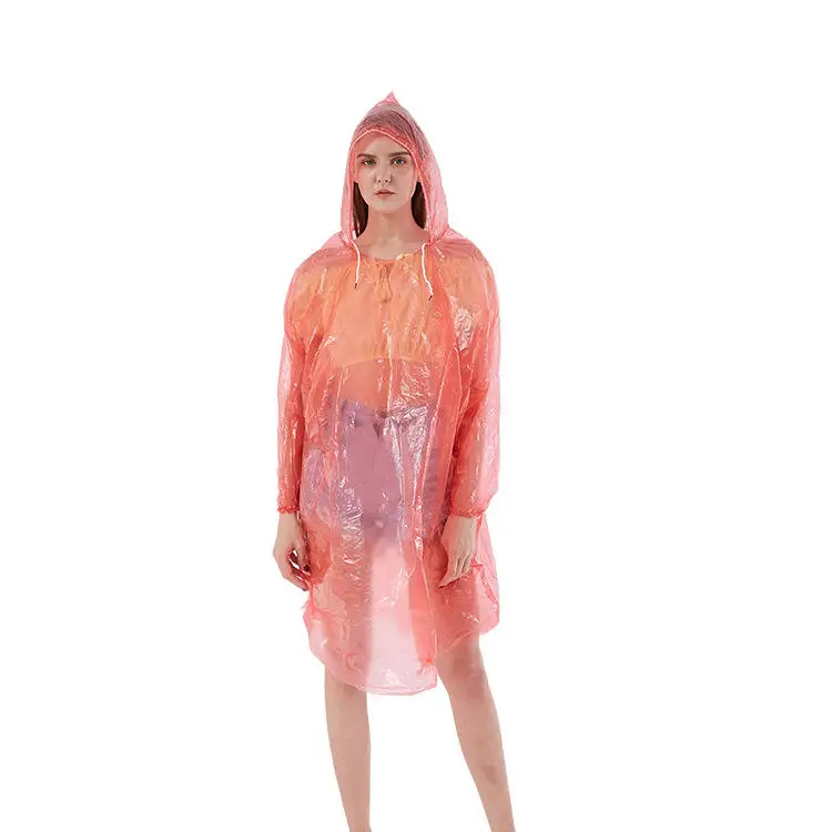 Portable disposable raincoat waterproof easy to carry emergency raincoat suitable for travel camping riding