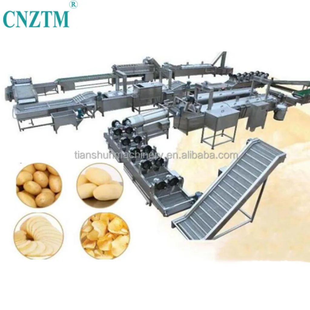 Automatic small potato chip machine Potato Chips Processing  machines Equipment potato chips production line machine