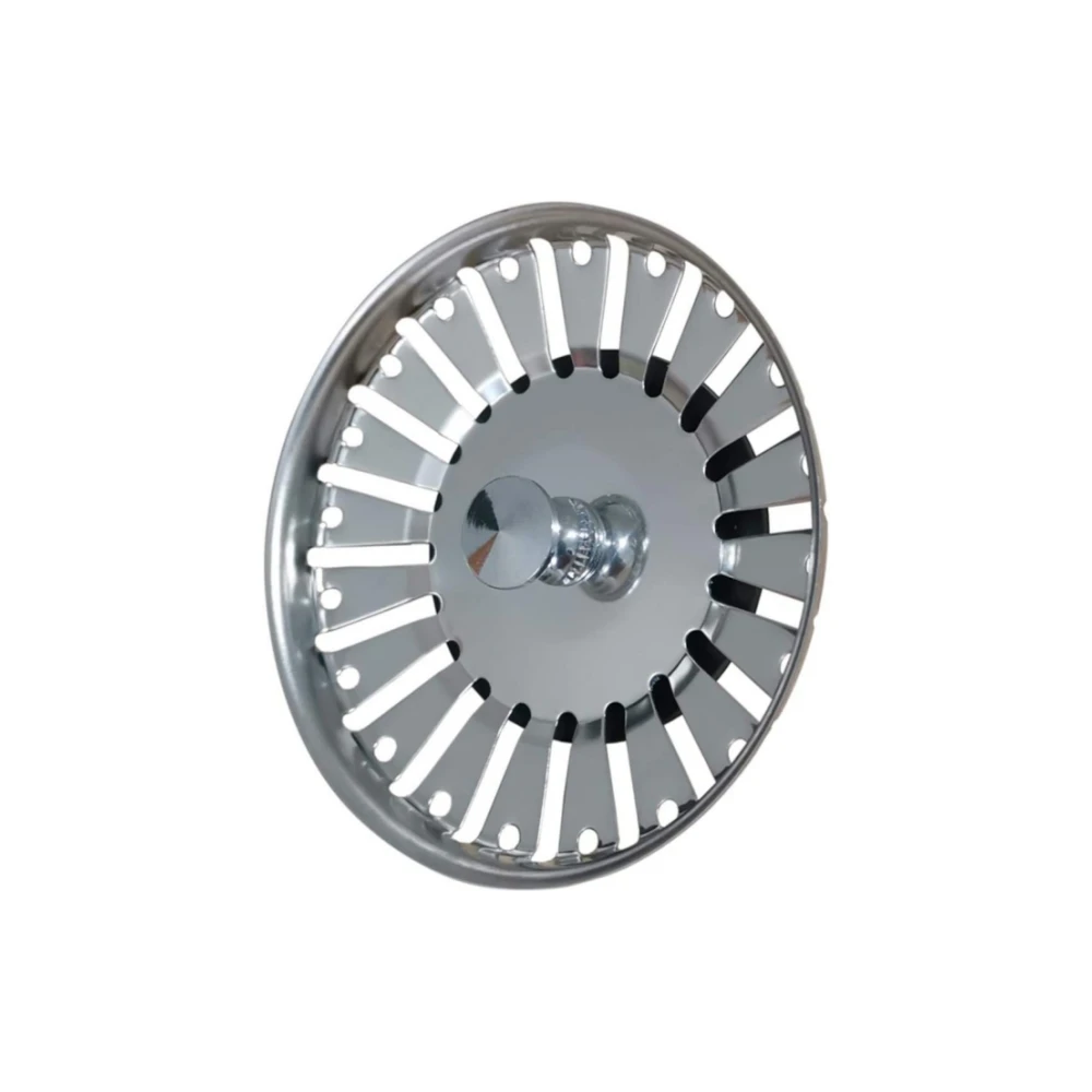 Stainless Steel Sink Plug 84 mm Diameter Kitchen Sink Garbage Plug Filter Basket Sink Cover Drain Stopper