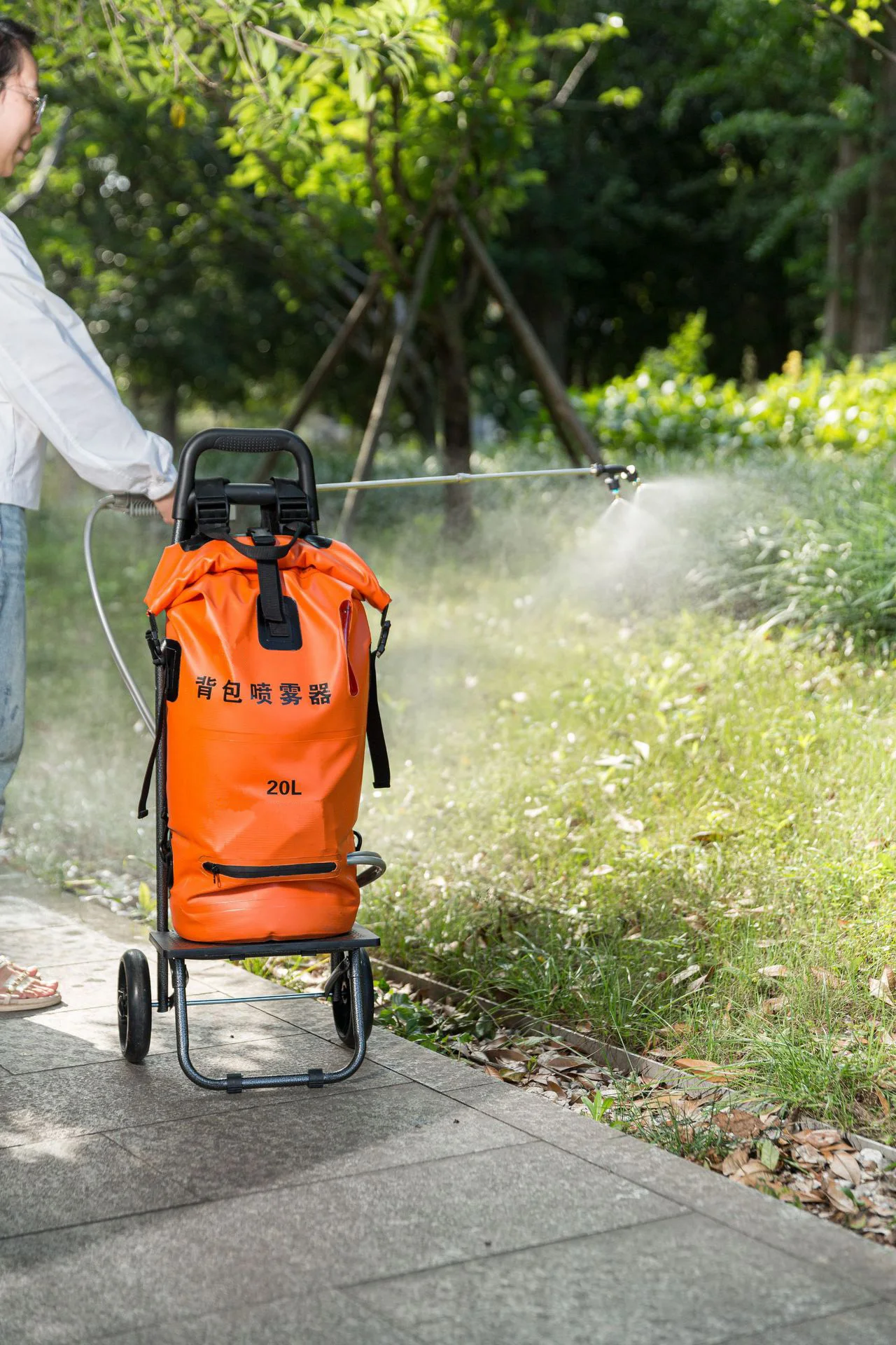 20L foldable battery mist agricultural backpack fogger sprayer for sterilization disinfection