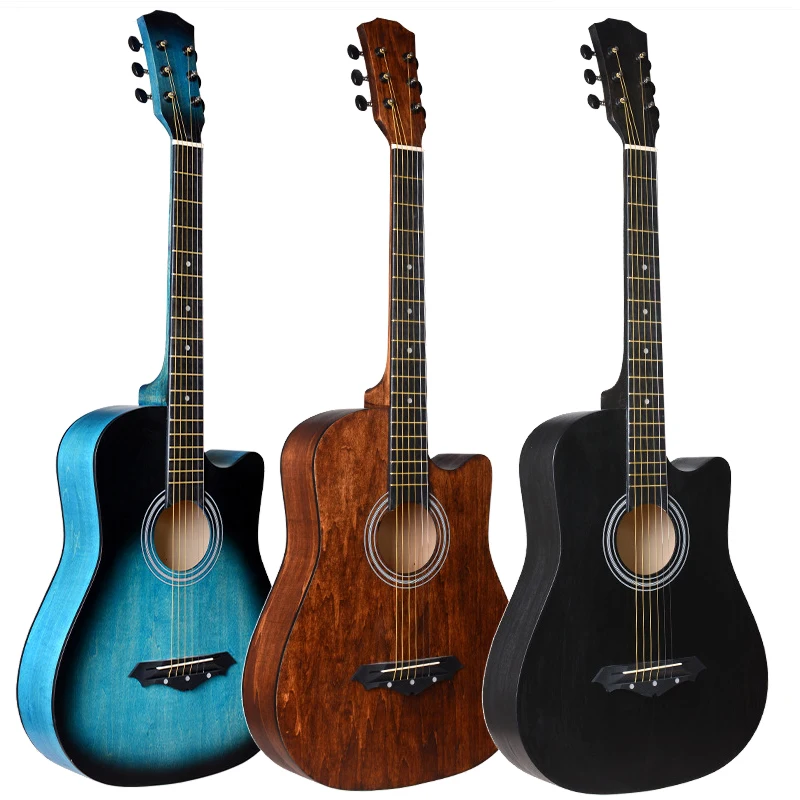 Acoustique Guitare 6 String Musical Instruments Beginner Mahogany Acustic Guitar 38 Inch Acoustic Guitars