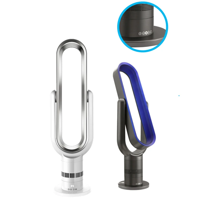 Office and Home Air Circulation Floor Standing Silent Mobile Remote Control Bladeless Tower Fan