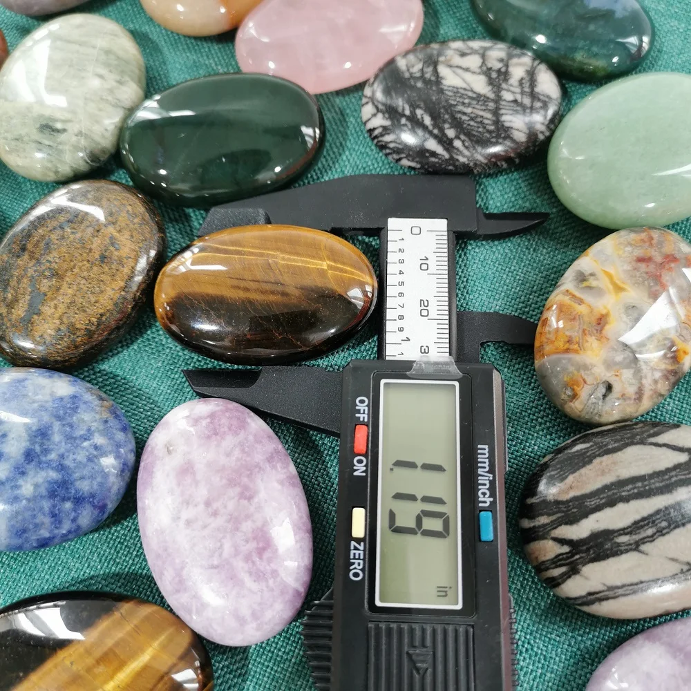 Amethyst Palm Stone Crystals Healing Stones For Anxiety Stress Therapy