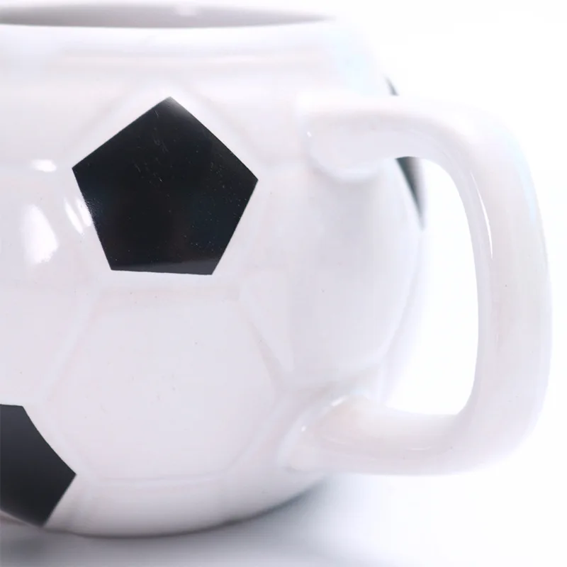 Wholesale custom  Soccer Ball Ceramic ceramic soccer ball shaped football mug