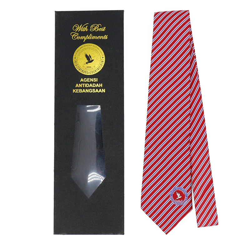 Галстук с индивидуальным принтом и картонная коробка с логотипом дизайнерские галстуки для мужчин