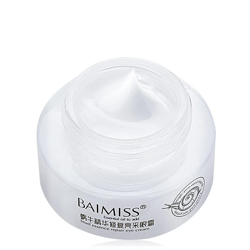 BAIMISS оптовая продажа Best натуральное качество Уход за кожей лица осветление Mizon массаж Улитка крем для глаз увлажняющий Private Label