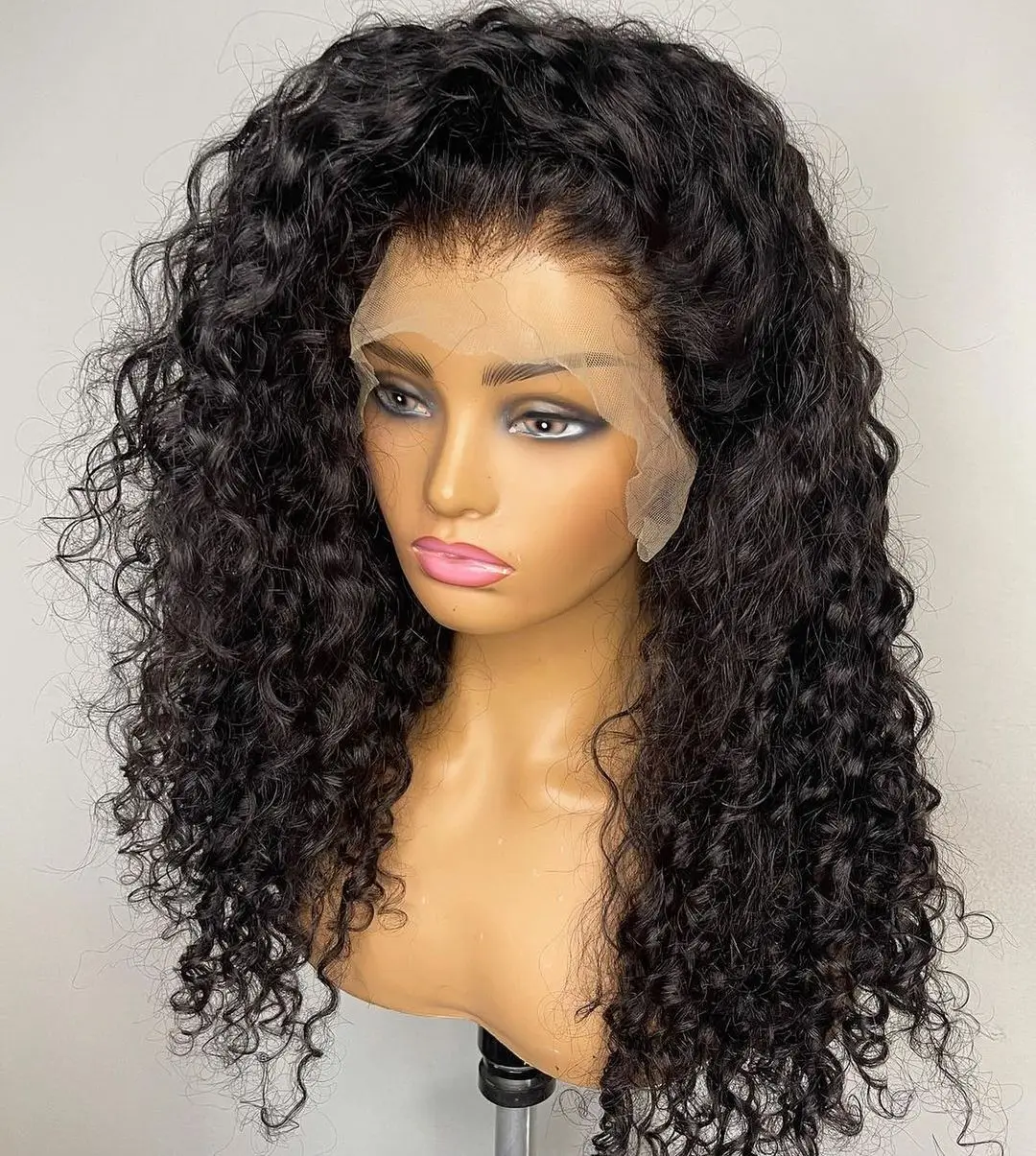 Cuticle Aligned Hair Transparent Swiss Hd Lace Frontal 360 Hd Transparent Lace Frontal Wig Curly Human Wigs For Black Women