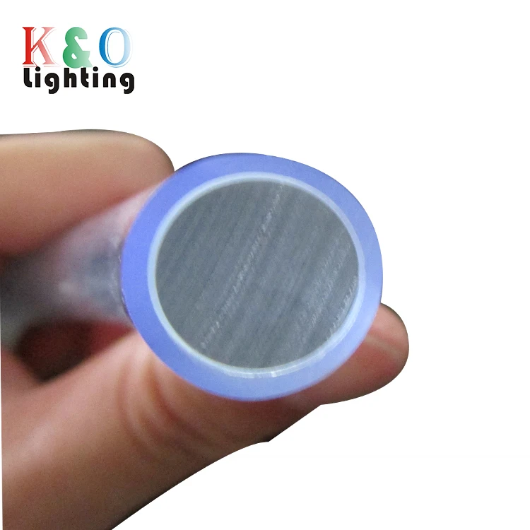 Pool perimeter lighting decoration solid core side glow fiber optic