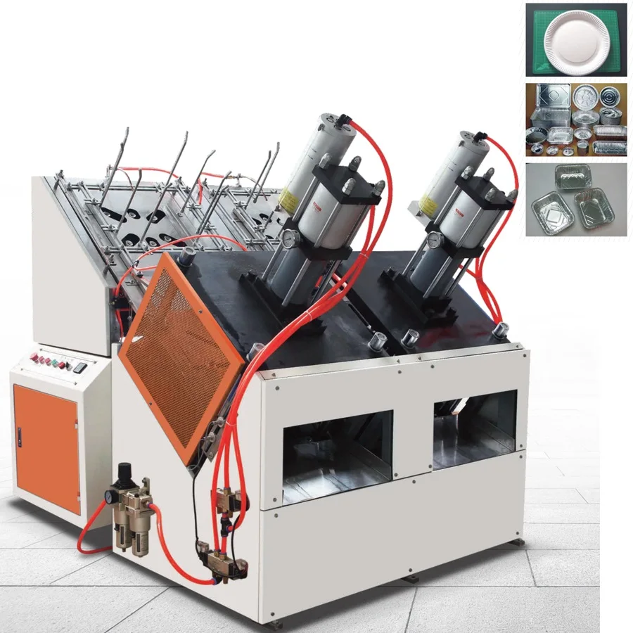 
Automatic Pneumatic Disposable Paper Plate Punching Paper Dish Forming Machine for Food Dishes 