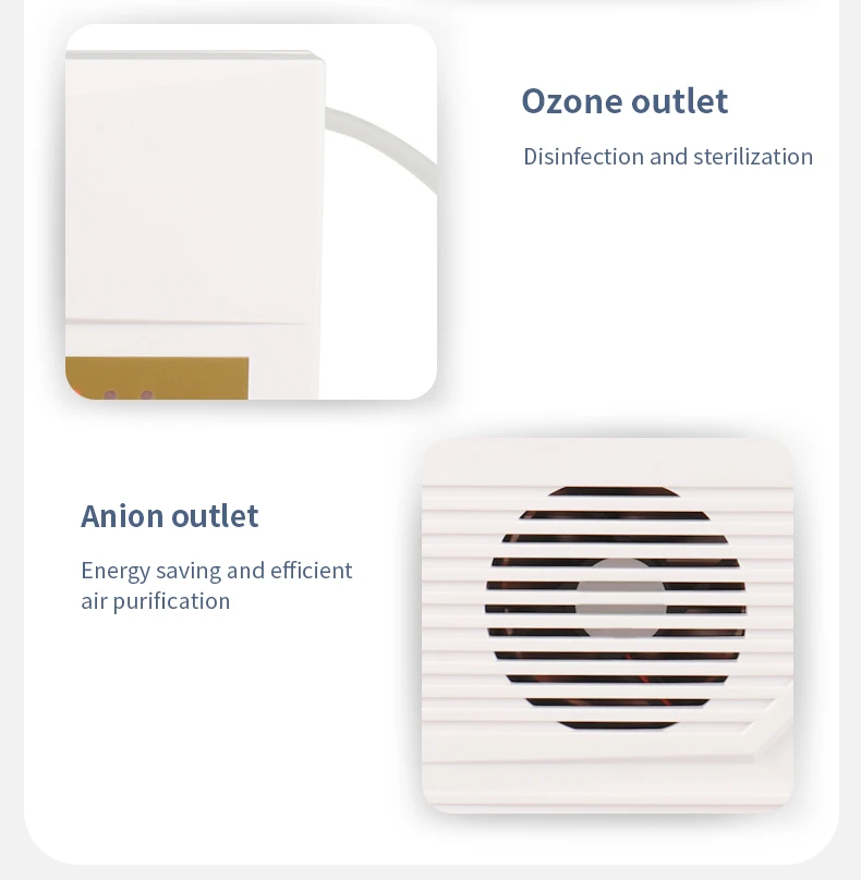 Wholesale  Ozone 600mg Sterilizer Purification Remote Control Home Living Kitchen Ozone Negative Ions Food Purifier