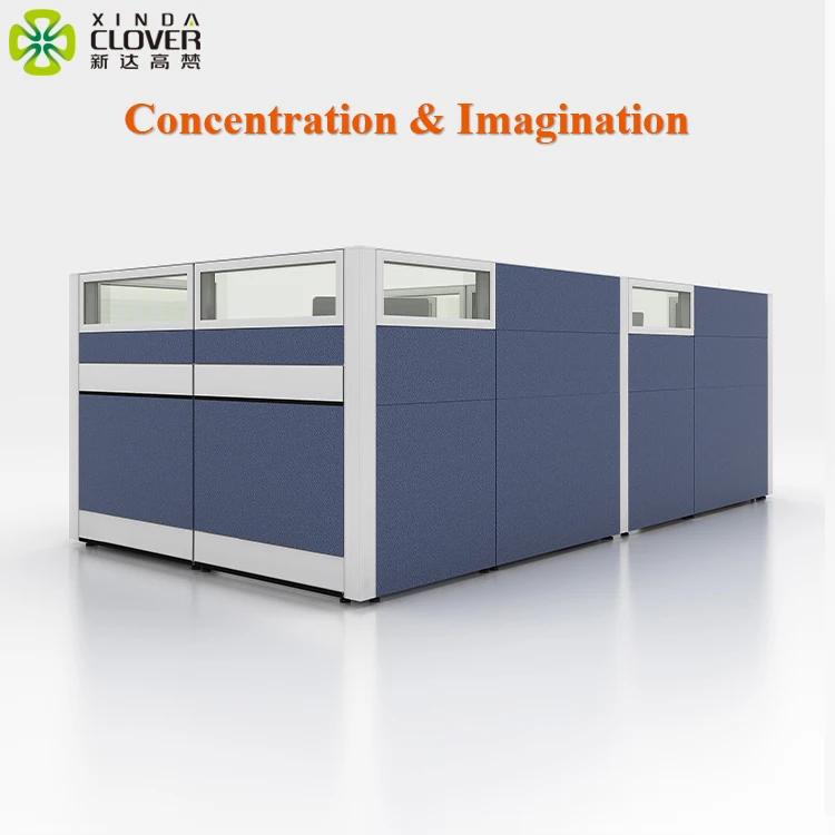 
Popular Design Divider Partition Desks Cubicle Desk Wood Table Modern L Shape 2 Person Workstation Office Furniture 