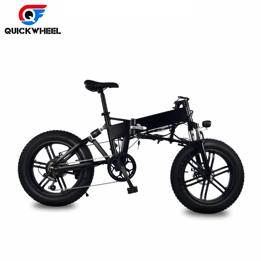 Quickwheel Zero One 500W Fat Tire E Bike 20 Inches Folding Ebike Electric Bicycle Dirt Bike For Sale