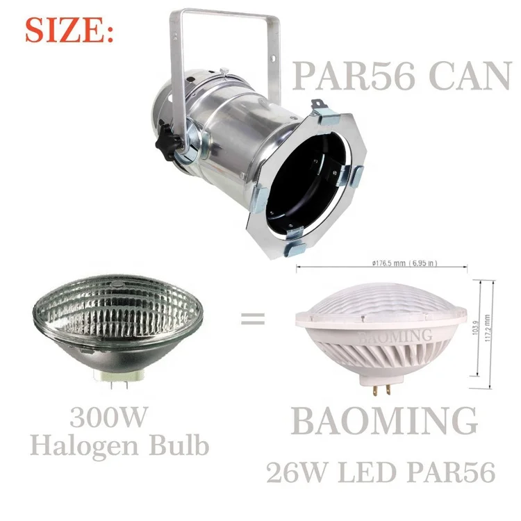 Hot Sale 300w Led Par 56 Replacement Stage Lighting Gx16d Led Disco Light Bulb Par56 Led Lamp
